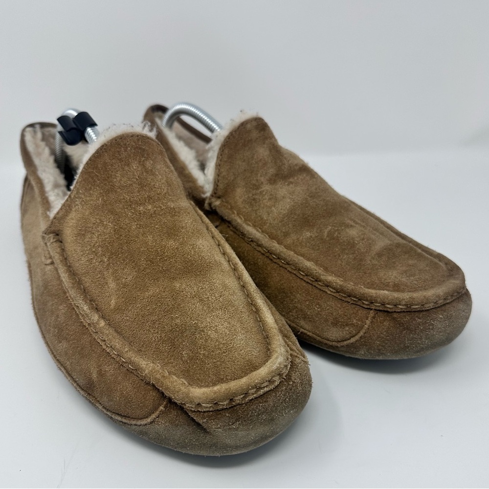 Men's UGG Brown Suede Loafers size 12 - Picture 4 of 9